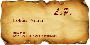 Lökös Petra névjegykártya